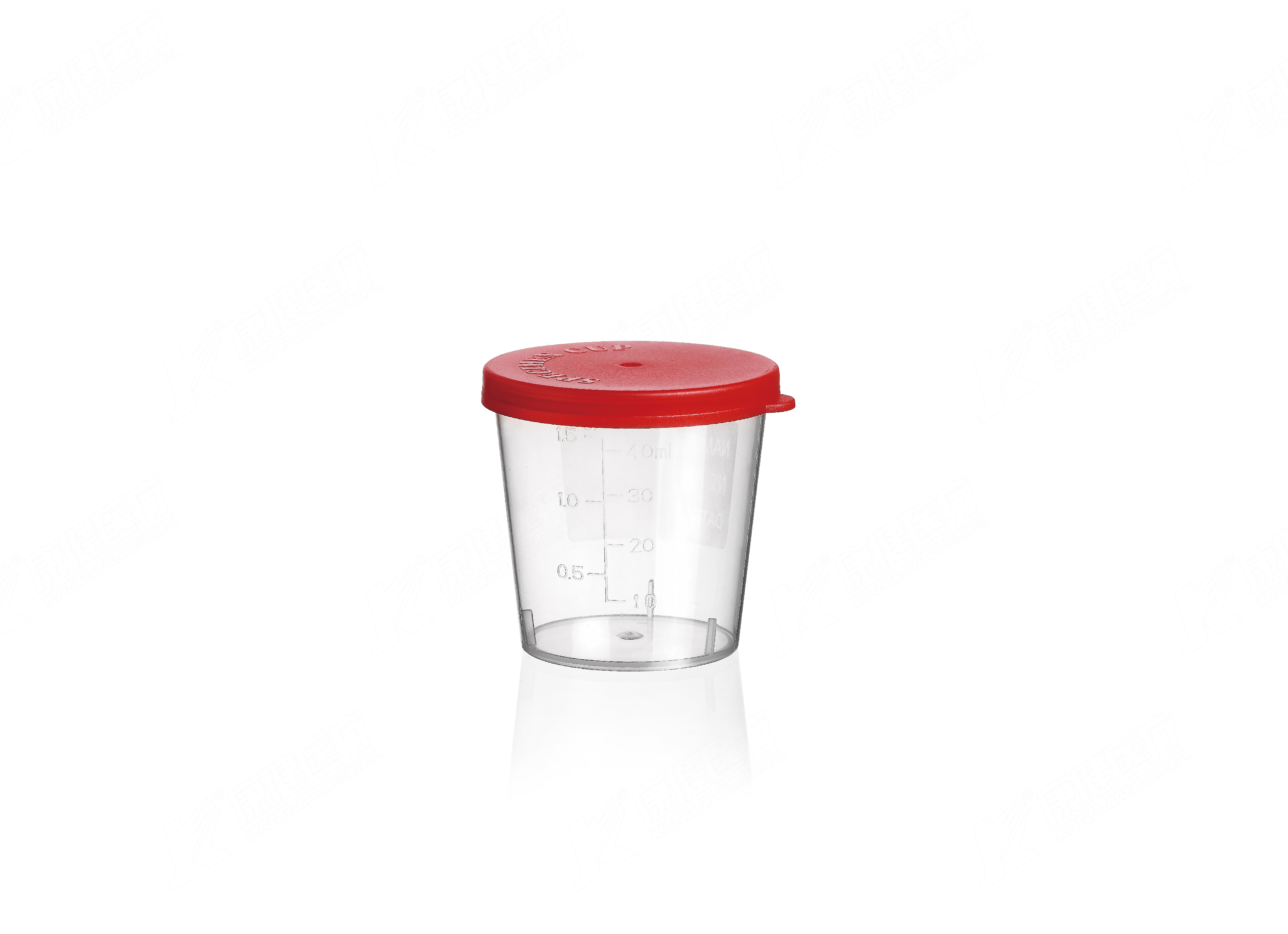 尿液标本杯 40ml 手揿盖  