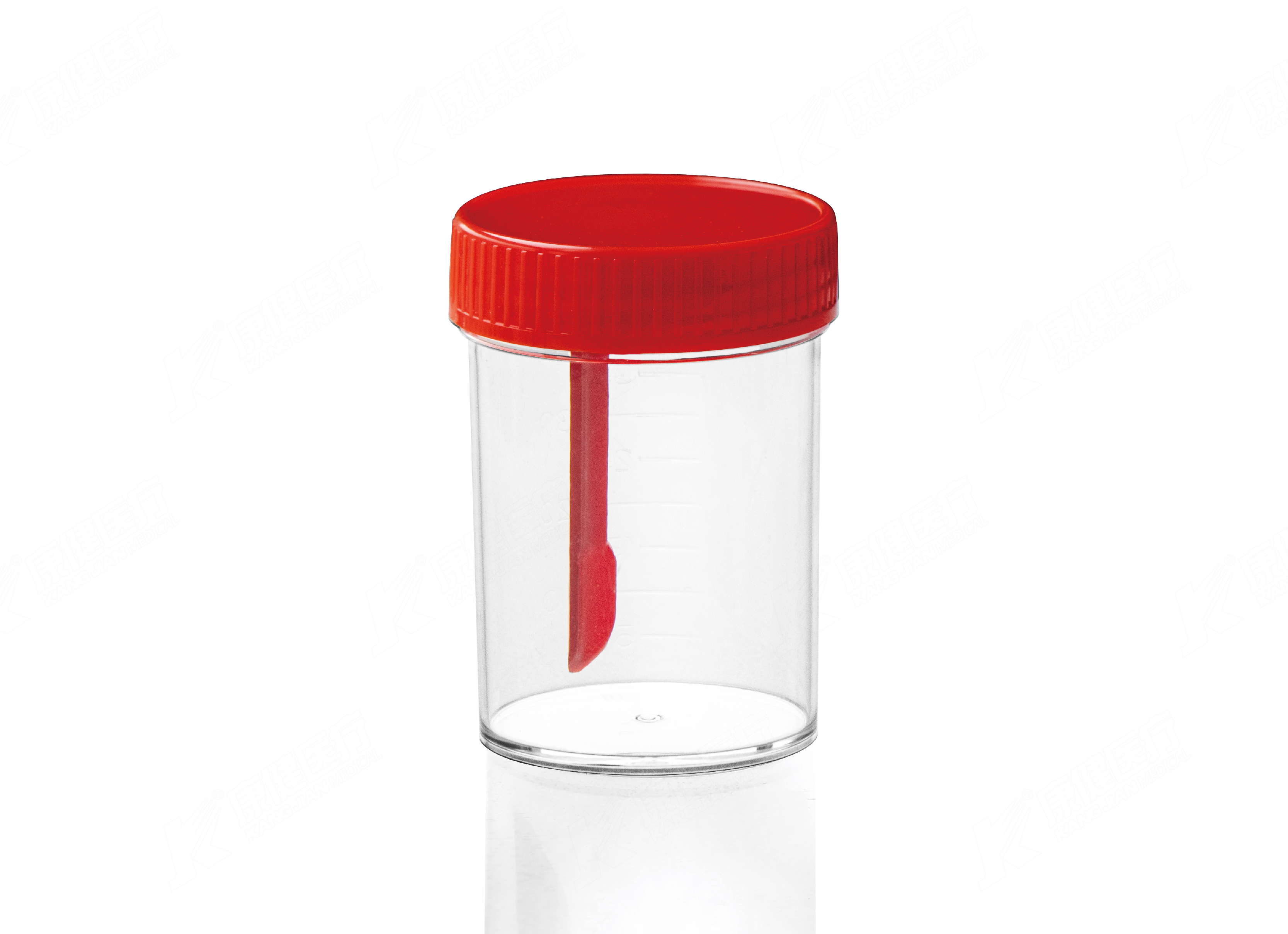 大便标本杯 40ml  盖匙一体