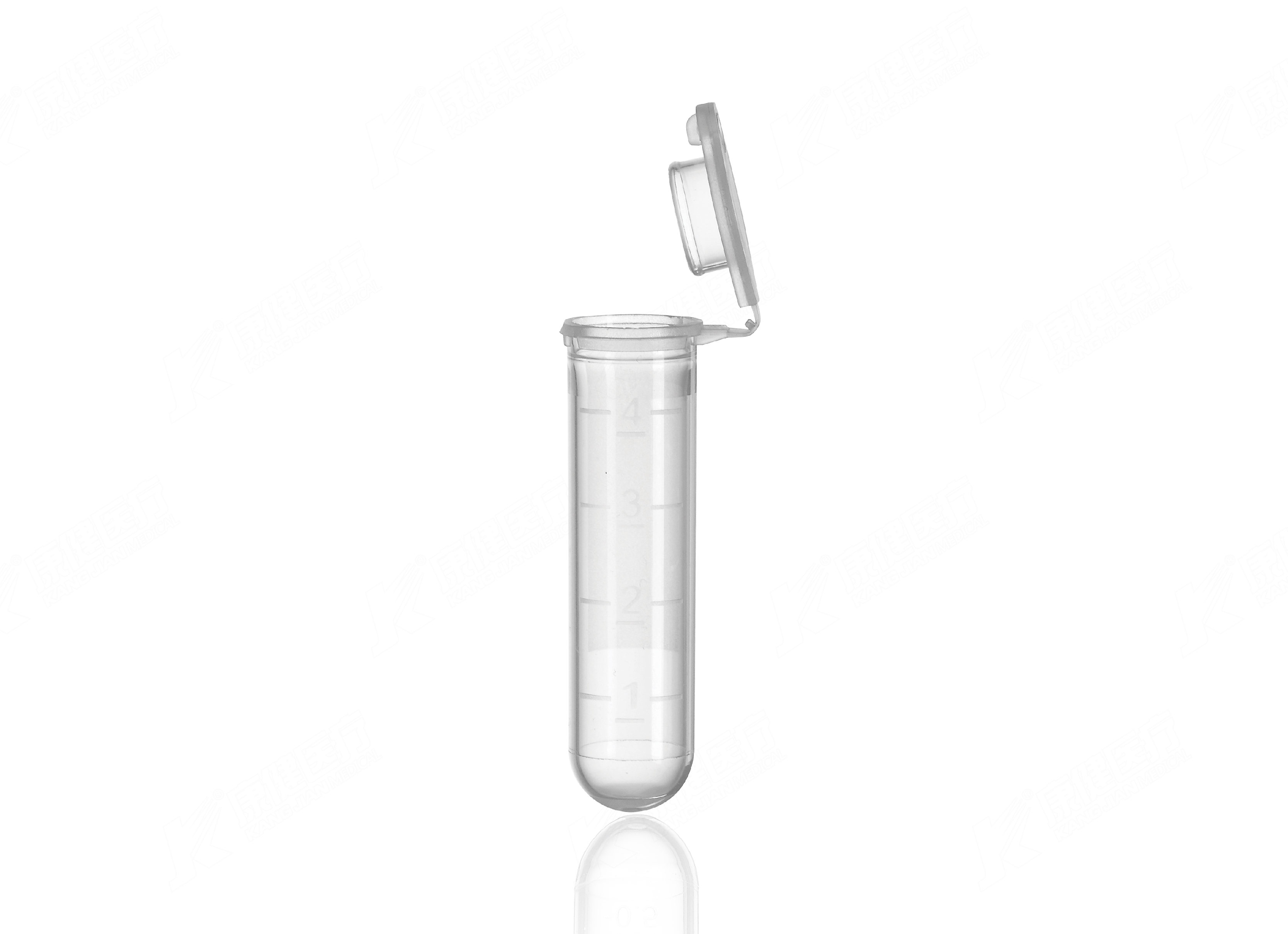 离心管 4ml 卡扣式安全盖 U形圆底