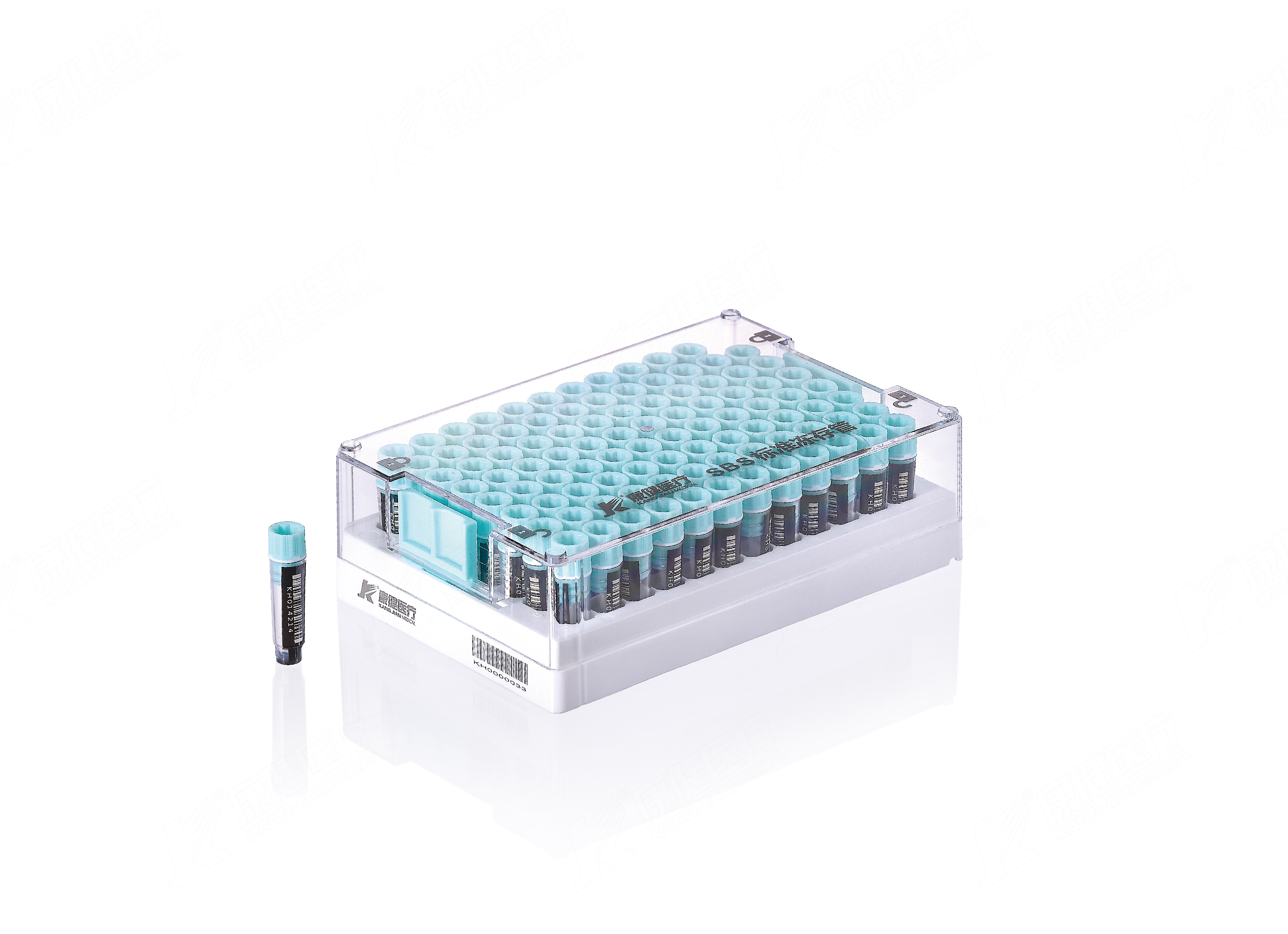 96格 SBS内旋式冻存管0.5ML