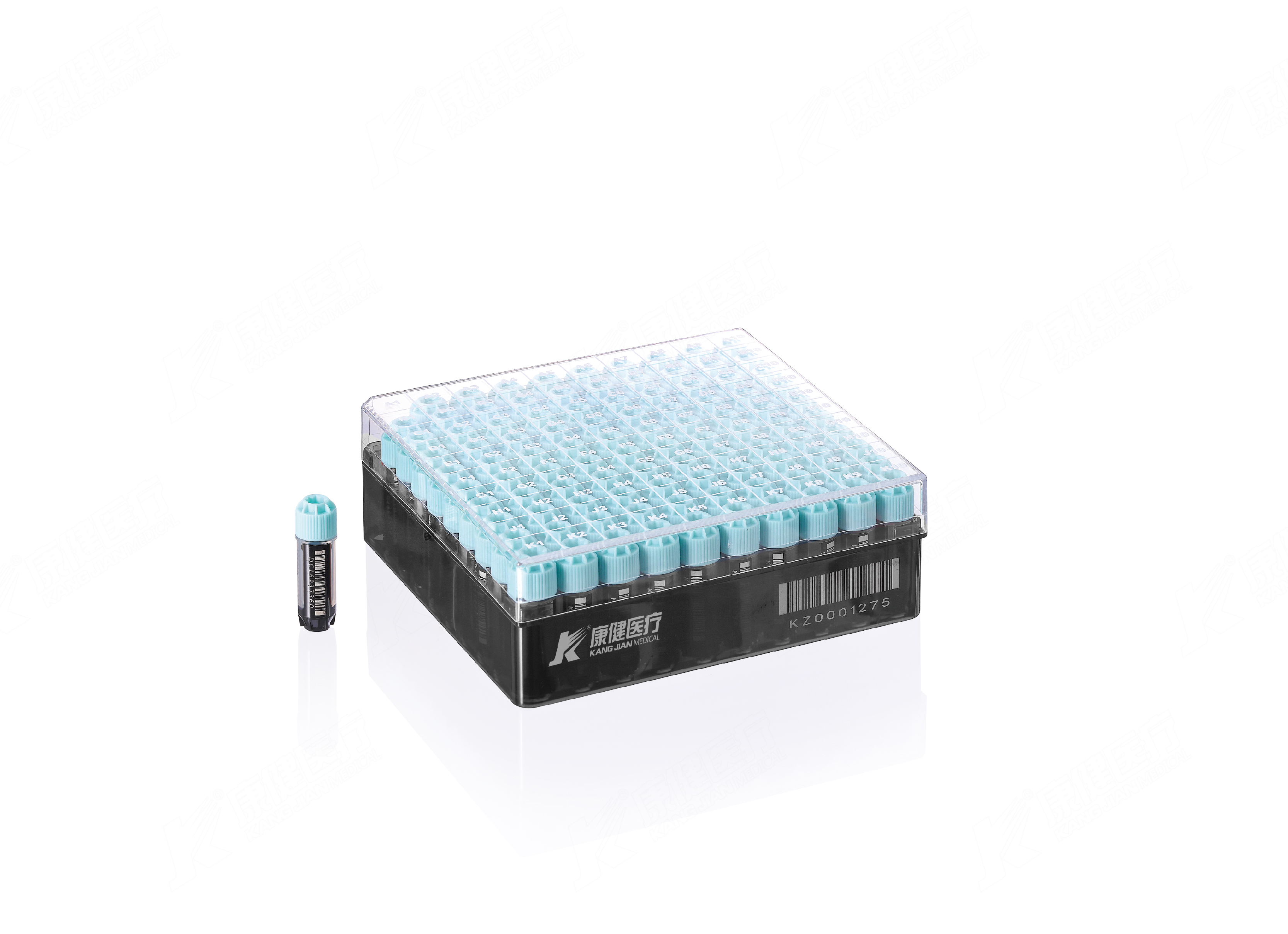 2ml 三码合一冻存管 100格盒装