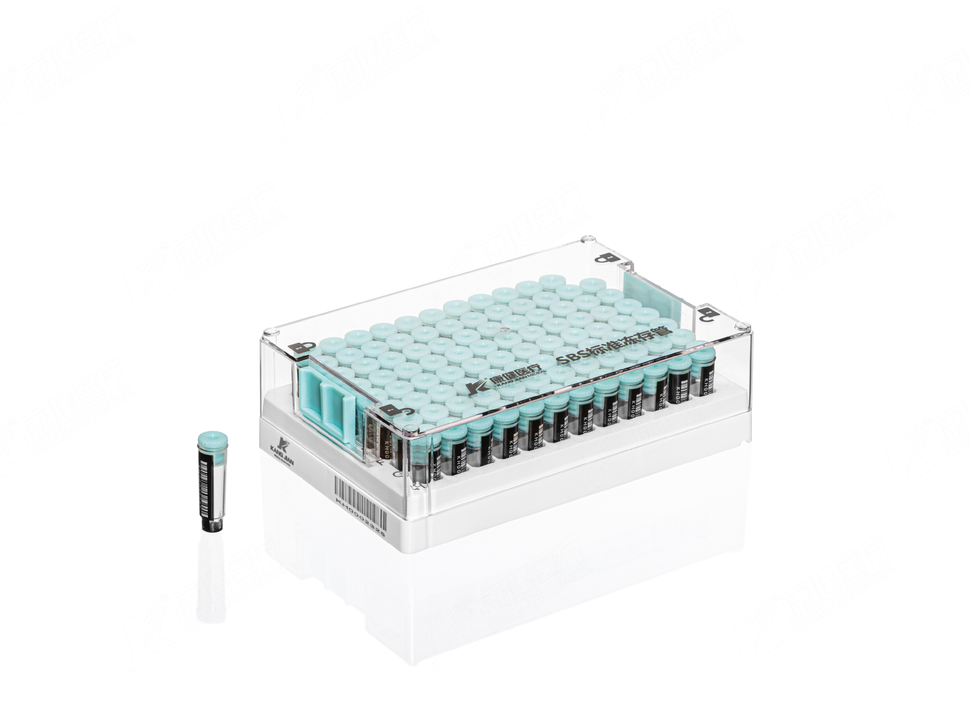 96格 SBS内旋式冻存管0.5mL(平盖款)