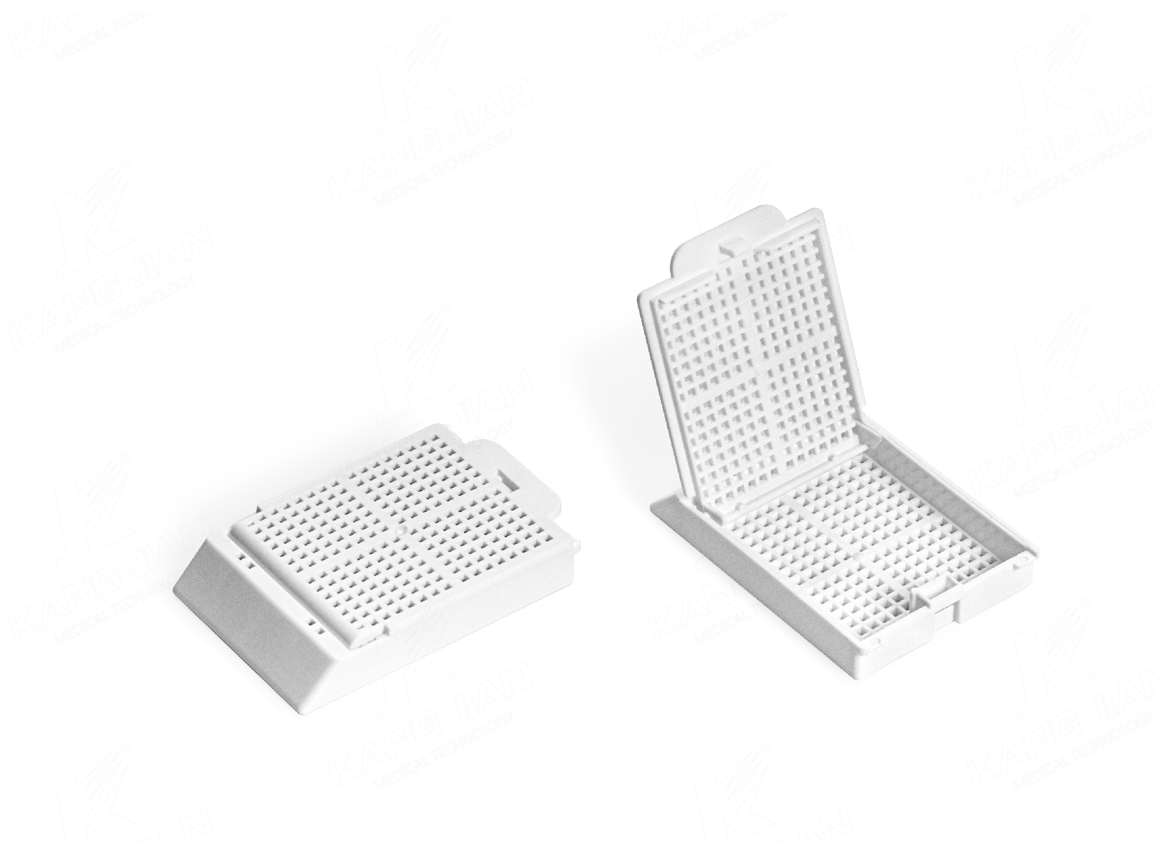 包埋盒 KJ803-5 内镶式可拆装盖/方孔/45&deg;/叠装或筒装